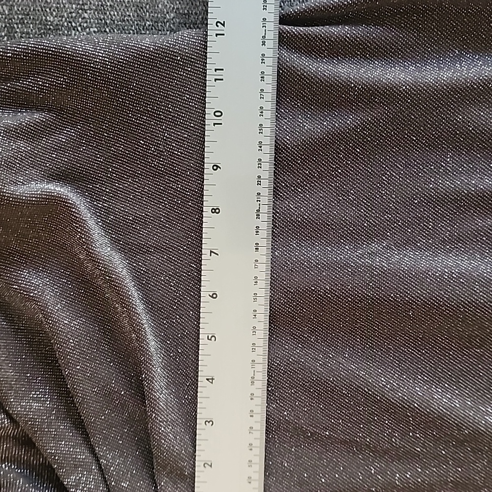 Betsy & Adam Metallic Purple Sleeveless Cocktail Midi Dress - Picture 12 of 13